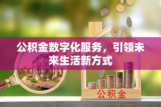 平凉公积金数字化服务，引领未来生活新方式