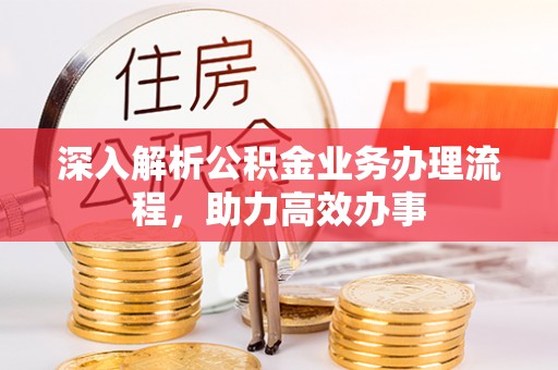 平凉深入解析公积金业务办理流程，助力高效办事