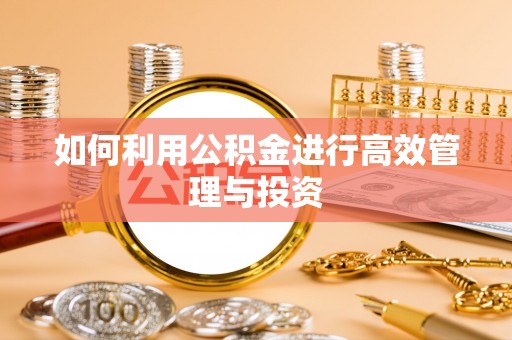 平凉如何利用公积金进行高效管理与投资